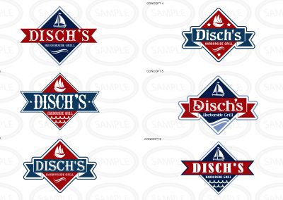 disch's harborside grill logo concepts