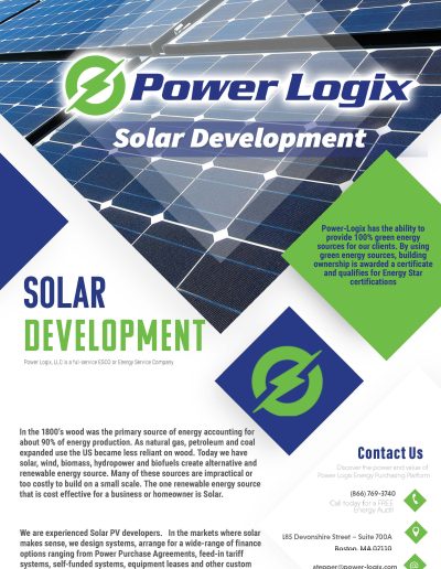 power logix solar development info sheet front
