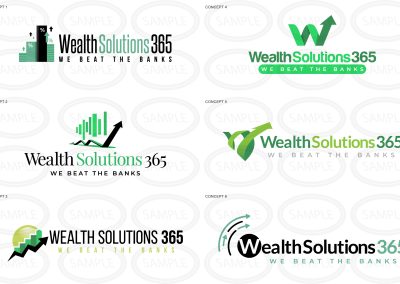 wealth solutions 365 logo concepts